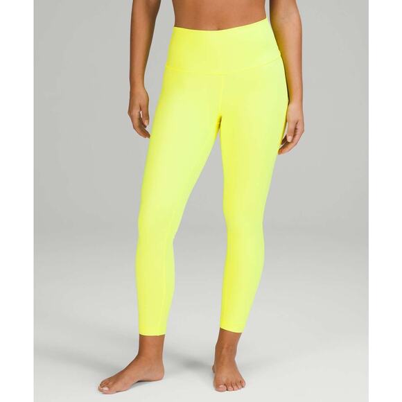 lululemon athletica Pants - Like New Lululemon Wunder Under High-Rise Tight 25” in Highlight Yellow. Size 6.